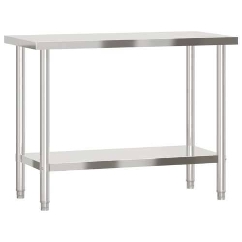 Kuhinjski radni stol 110 x 55 x 85 cm od nehrđajućeg čelika - 110 x 55 x 85 cm 1 Cijena