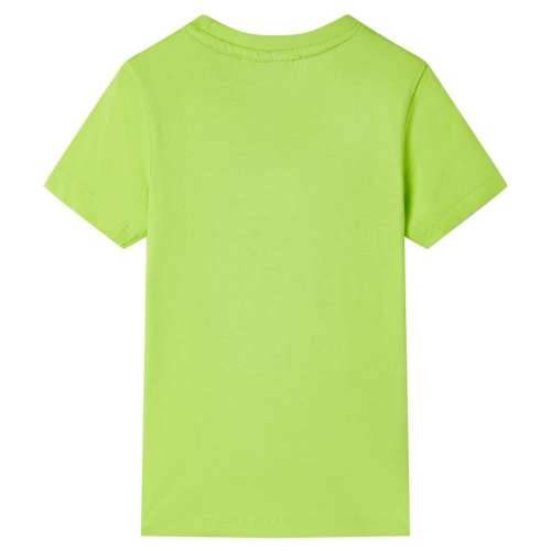 Dječja majica kratkih rukava boja limete 128 - Limeta 128 (7 – 8 godina) Cijena