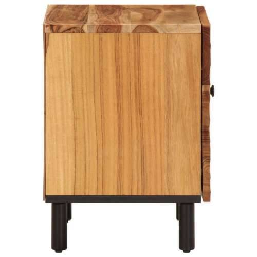 Noćni ormarići 2 kom 40 x 33 x 46 cm masivno bagremovo drvo - Prirodna 2 Masivno bagremovo drvo Cijena