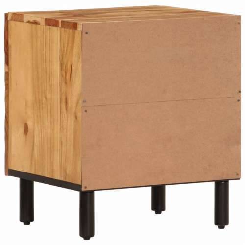 Noćni ormarići 2 kom 40 x 33 x 46 cm masivno bagremovo drvo - Prirodna 2 Masivno bagremovo drvo Cijena