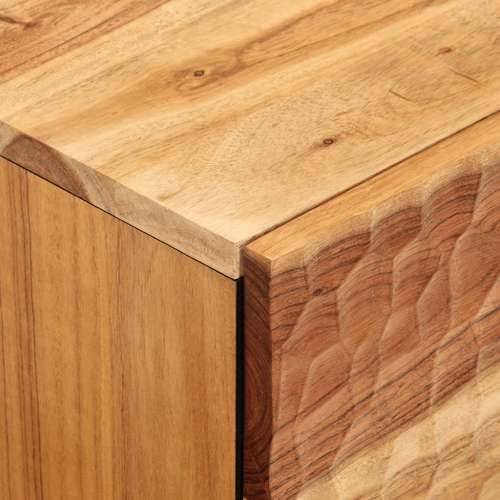 Noćni ormarići 2 kom 40 x 33 x 46 cm masivno bagremovo drvo - Prirodna 2 Masivno bagremovo drvo Cijena