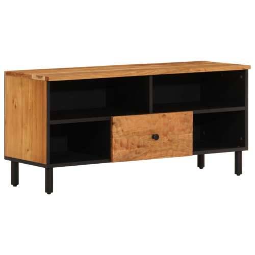 TV ormarić 100 x 33 x 46 cm od masivnog bagremovog drva - Prirodna 1 Masivno bagremovo drvo Cijena