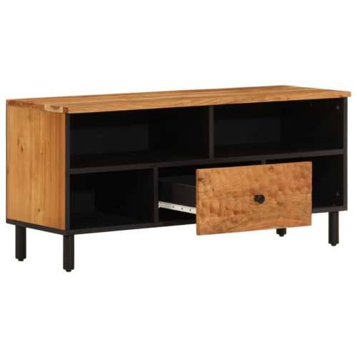 TV ormarić 100 x 33 x 46 cm od masivnog bagremovog drva - Prirodna 1 Masivno bagremovo drvo Cijena