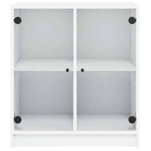 Bočni ormarić sa staklenim vratima bijeli 68 x 37 x 75,5 cm - Bijela 1 Cijena