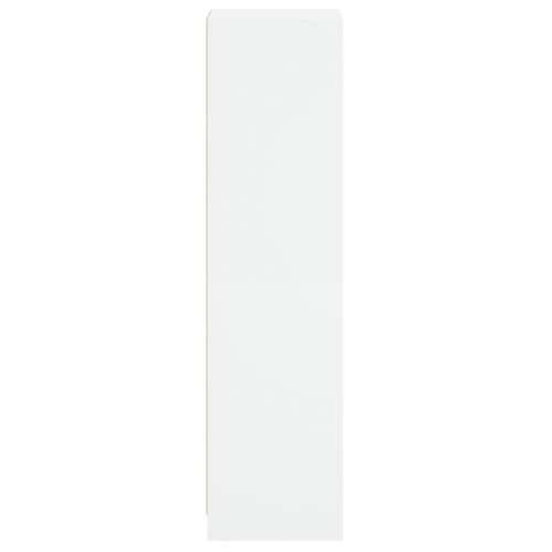 Visoka komoda sa staklenim vratima bijela 35 x 37 x 142 cm Bijela 1 Cijena