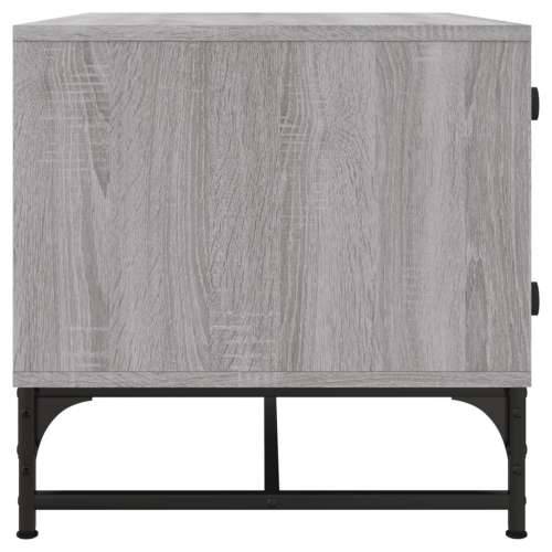 Stolić za kavu sa staklenim vratima boja hrasta 68,5x50x50 cm - Sivi hrast sonoma 1 Cijena