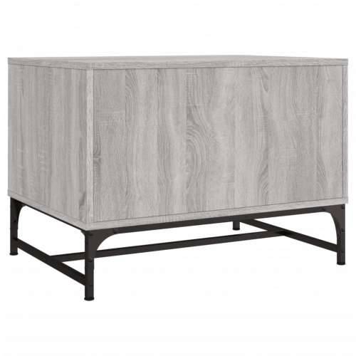 Stolić za kavu sa staklenim vratima boja hrasta 68,5x50x50 cm - Sivi hrast sonoma 1 Cijena