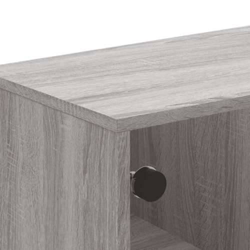 Stolić za kavu sa staklenim vratima boja hrasta 68,5x50x50 cm - Sivi hrast sonoma 1 Cijena