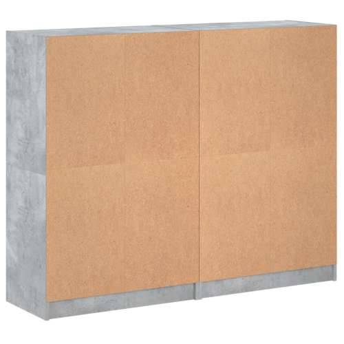 Regal za knjige s vratima boja betona 136 x 37 x 109 cm drveni - Beton siva 1 136 cm Cijena