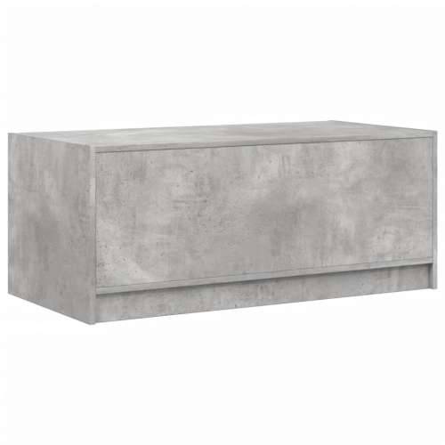 Stolić za kavu sa staklenim vratima boja betona 102x50x42 cm - Beton siva 1 Cijena