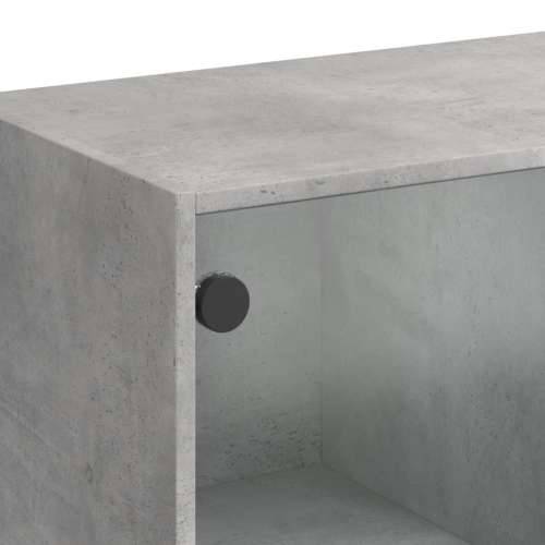 Stolić za kavu sa staklenim vratima boja betona 102x50x42 cm - Beton siva 1 Cijena