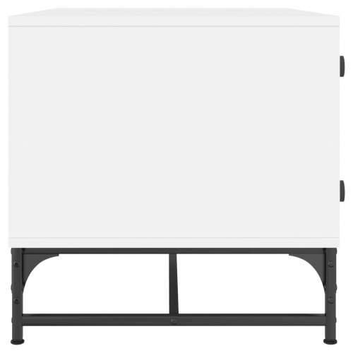 Stolić za kavu sa staklenim vratima bijeli 68,5 x 50 x 50 cm - Bijela 1 Cijena