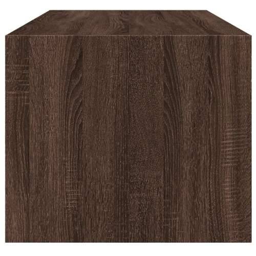 Stolić za kavu sa staklenim vratima boja hrasta 102x50x42 cm - Smeđi hrast 1 Cijena