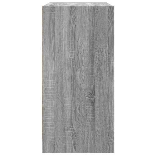 Bočni ormarić sa staklenim vratima boja hrasta 68x37x75,5 cm - Sivi hrast sonoma 1 Cijena