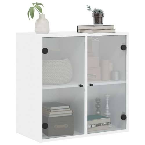 Zidni ormarić sa staklenim vratima bijeli 68 x 37 x 68,5 cm - Bijela 1 Cijena