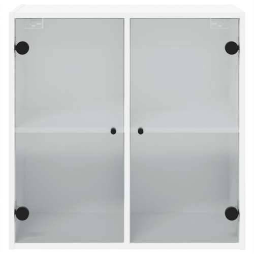 Zidni ormarić sa staklenim vratima bijeli 68 x 37 x 68,5 cm - Bijela 1 Cijena