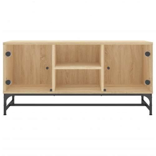 TV ormarić sa staklenim vratima boja hrasta sonome 102x37x50 cm - sonoma hrast 1 Cijena