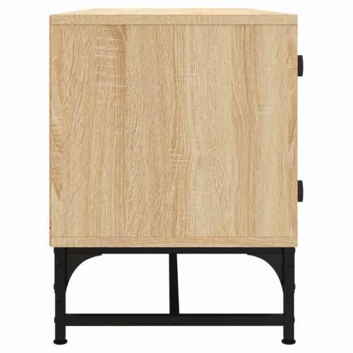 TV ormarić sa staklenim vratima boja hrasta sonome 102x37x50 cm - sonoma hrast 1 Cijena