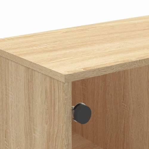 Stolić za kavu sa staklenim vratima boja hrasta 68,5x50x50 cm - sonoma hrast 1 Cijena