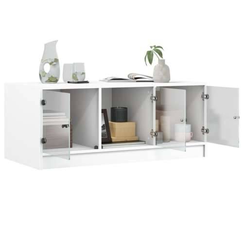 Stolić za kavu sa staklenim vratima bijeli 102 x 50 x 42 cm - Bijela 1 Cijena