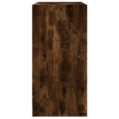 Bočni ormarić sa staklenim vratima boja hrasta 68x37x75,5 cm - Dimljeni hrast 1 Cijena