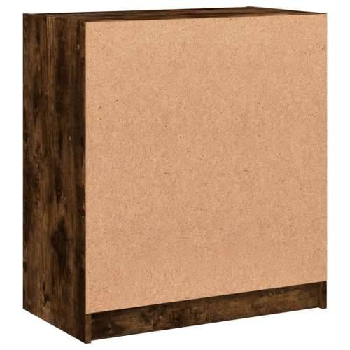 Bočni ormarić sa staklenim vratima boja hrasta 68x37x75,5 cm - Dimljeni hrast 1 Cijena
