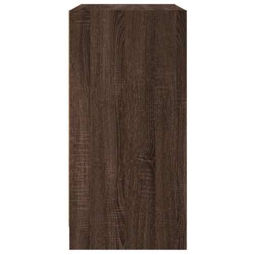Bočni ormarić sa staklenim vratima boja hrasta 68x37x75,5 cm - Smeđi hrast 1 Cijena
