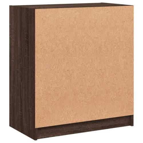 Bočni ormarić sa staklenim vratima boja hrasta 68x37x75,5 cm - Smeđi hrast 1 Cijena