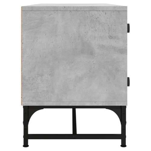 TV ormarić sa staklenim vratima boja betona 102 x 37 x 50 cm - Beton siva 1 Cijena