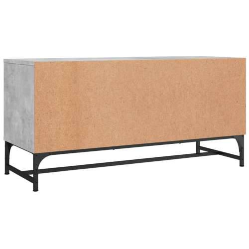 TV ormarić sa staklenim vratima boja betona 102 x 37 x 50 cm - Beton siva 1 Cijena