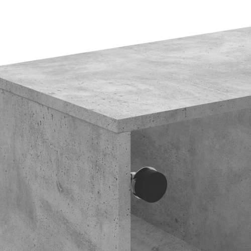 TV ormarić sa staklenim vratima boja betona 102 x 37 x 50 cm - Beton siva 1 Cijena