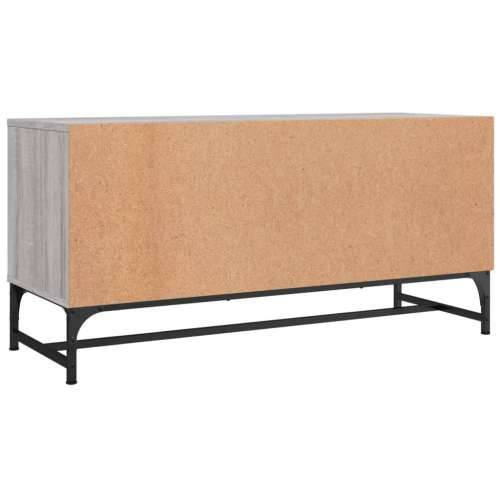 TV ormarić sa staklenim vratima siva boja hrasta 102x37x50 cm - Sivi hrast sonoma 1 Cijena