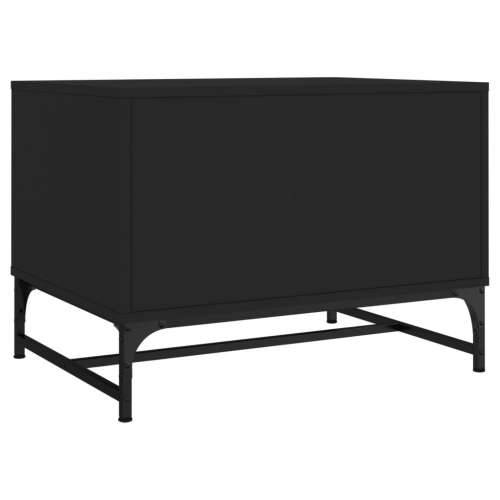 Stolić za kavu sa staklenim vratima crni 68,5 x 50 x 50 cm - Crna 1 Cijena