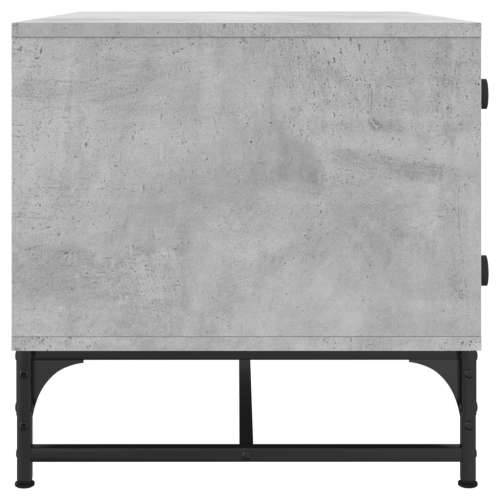 Stolić za kavu sa staklenim vratima boja betona 68,5x50x50 cm - Beton siva 1 Cijena