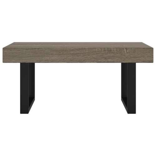Stolić za kavu sivo-crni 90x45x40 cm MDF i željezo - Siva 1 Cijena