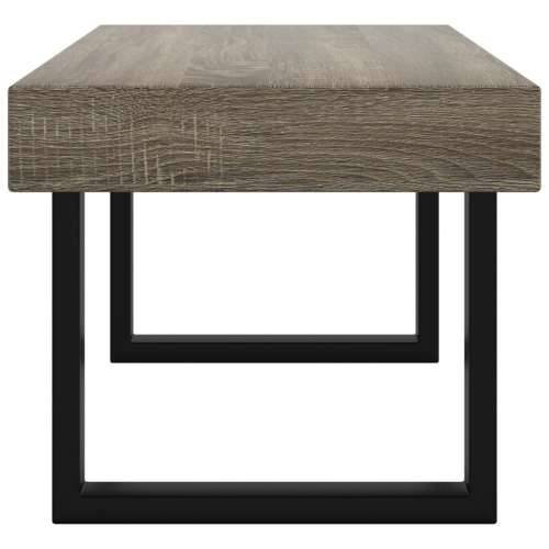 Stolić za kavu sivo-crni 90x45x40 cm MDF i željezo - Siva 1 Cijena