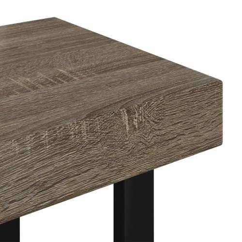 Stolić za kavu sivo-crni 90x45x40 cm MDF i željezo - Siva 1 Cijena