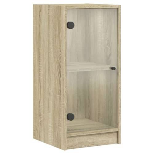 Bočni ormarić sa staklenim vratima boja hrasta 35x37x75,5 cm - sonoma hrast 1 Cijena