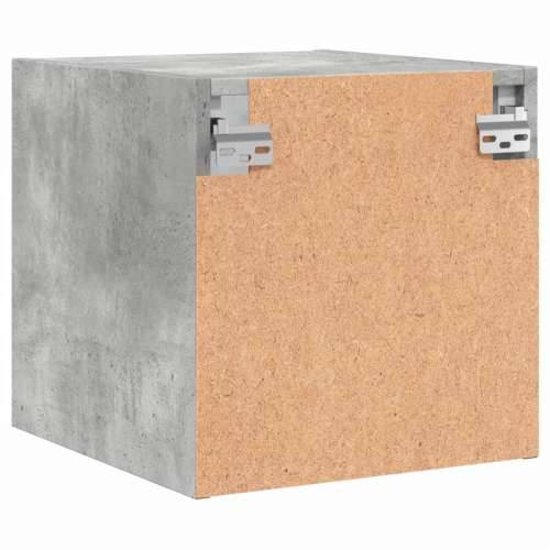 Noćni ormarići staklena vrata 2 kom boja betona 35x37x35 cm - Beton siva 2 Cijena