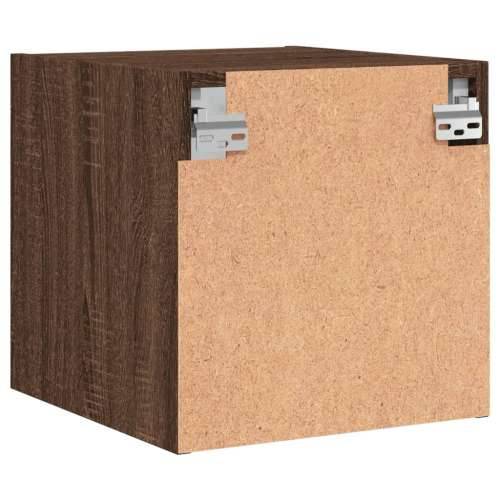 Noćni ormarić sa staklenim vratima boja hrasta 35 x 37 x 35 cm - Smeđi hrast 1 Cijena