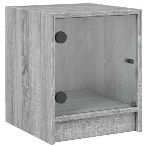 Noćni ormarići staklena vrata 2 kom boja hrasta 35 x 37 x 42 cm - Sivi hrast sonoma 2 Cijena