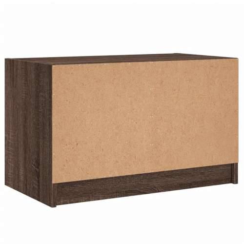 TV ormarić sa staklenim vratima smeđa boja hrasta 68x37x42 cm - Smeđi hrast 1 Cijena