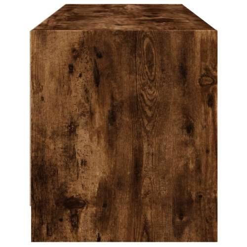 TV ormarić sa staklenim vratima boja hrasta 102x37x42 cm - Dimljeni hrast 1 Cijena