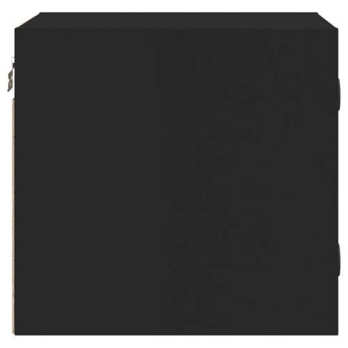 Noćni ormarići sa staklenim vratima 2 kom crni 35 x 37 x 35 cm - Crna 2 Cijena