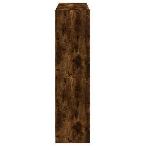 Regal za knjige s vratima boja hrasta 136x37x142 cm drveni - Dimljeni hrast 1 136 cm Cijena