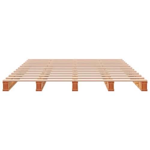 Krevet od paleta voštano smeđi 140x200 cm od masivne borovine - Smeđa 140 x 200 cm Cijena