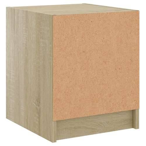 Noćni ormarići staklena vrata 2 kom boja hrasta 35 x 37 x 42 cm - sonoma hrast 2 Cijena