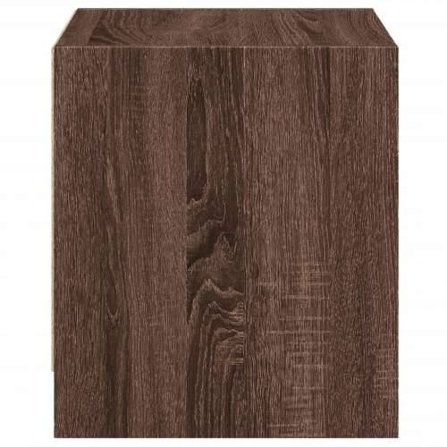 Noćni ormarić sa staklenim vratima boja hrasta 35 x 37 x 42 cm - Smeđi hrast 1 Cijena