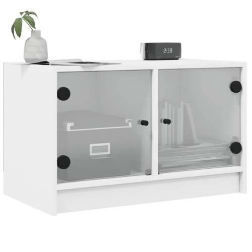 TV ormarić sa staklenim vratima bijeli 68x37x42 cm - Bijela 1 Cijena