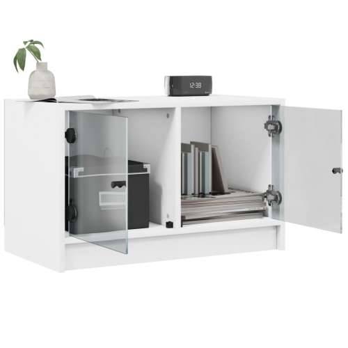 TV ormarić sa staklenim vratima bijeli 68x37x42 cm - Bijela 1 Cijena